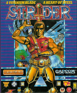 Strider box art for Atari ST